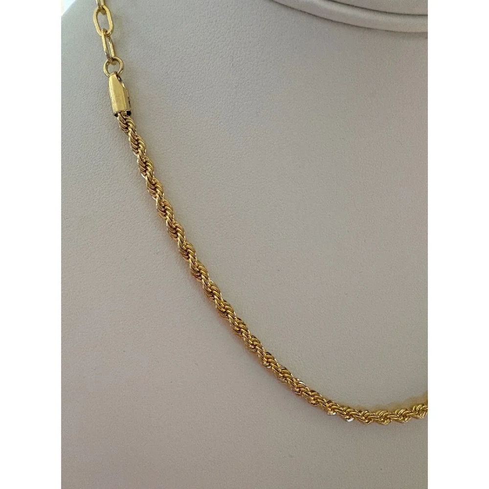 NEW 14k Gold Rhodium S925 Chain Necklace Rope & Paperclip Style Jewelry‎